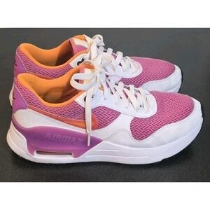 Nike Air Max SYSTM White Cosmic Fuchsia Athletic Sneakers Shoes Women 9.5 Retro